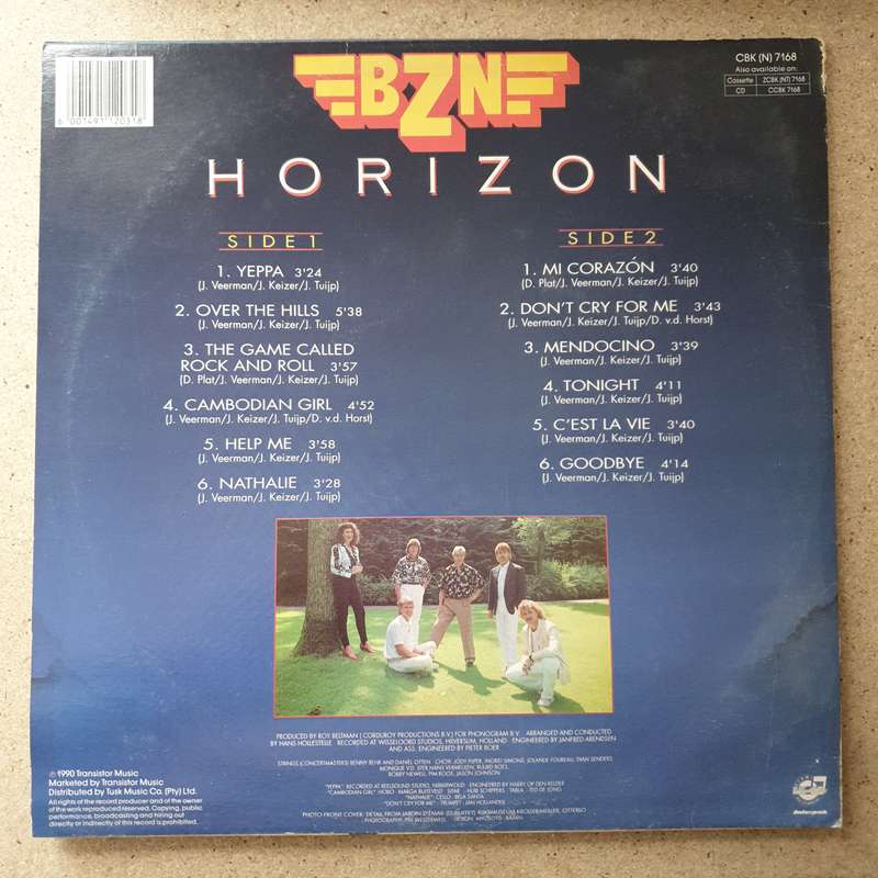BZN  Horizon -  Vinyl LP Record - Very-Good+ Quality (VG+)