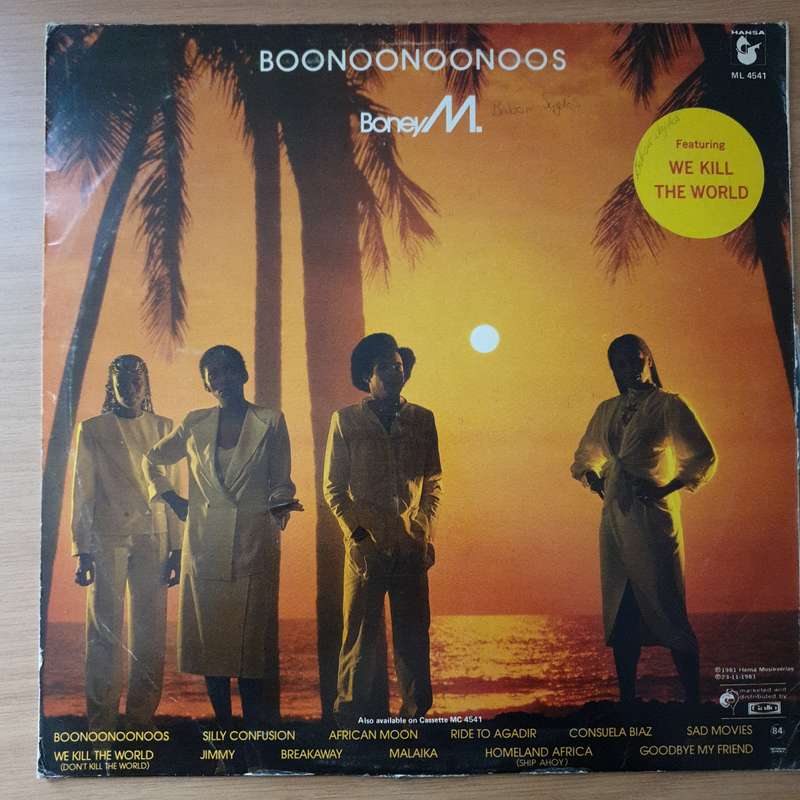 Boney M Boonoonoonos - Vinyl LP Record - Very-Good Quality (VG)