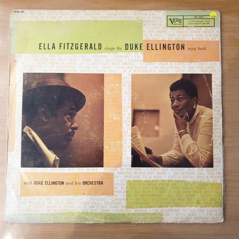 Ella Fitzgerald  Ella Fitzgerald Sings The Duke Ellington Song Book - Vinyl LP Record - Ope...