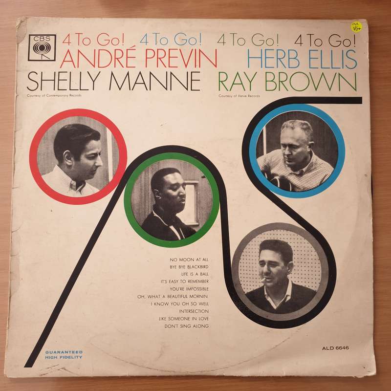 Andre Previn / Herb Ellis / Shelly Manne / Ray Brown  4 To Go! - Vinyl LP Record - Very-Goo...