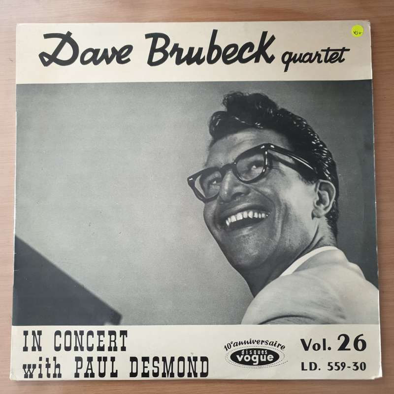 The Dave Brubeck Quartet With Paul Desmond  In Concert "Jazz At College Of Pacific" - Vinyl...