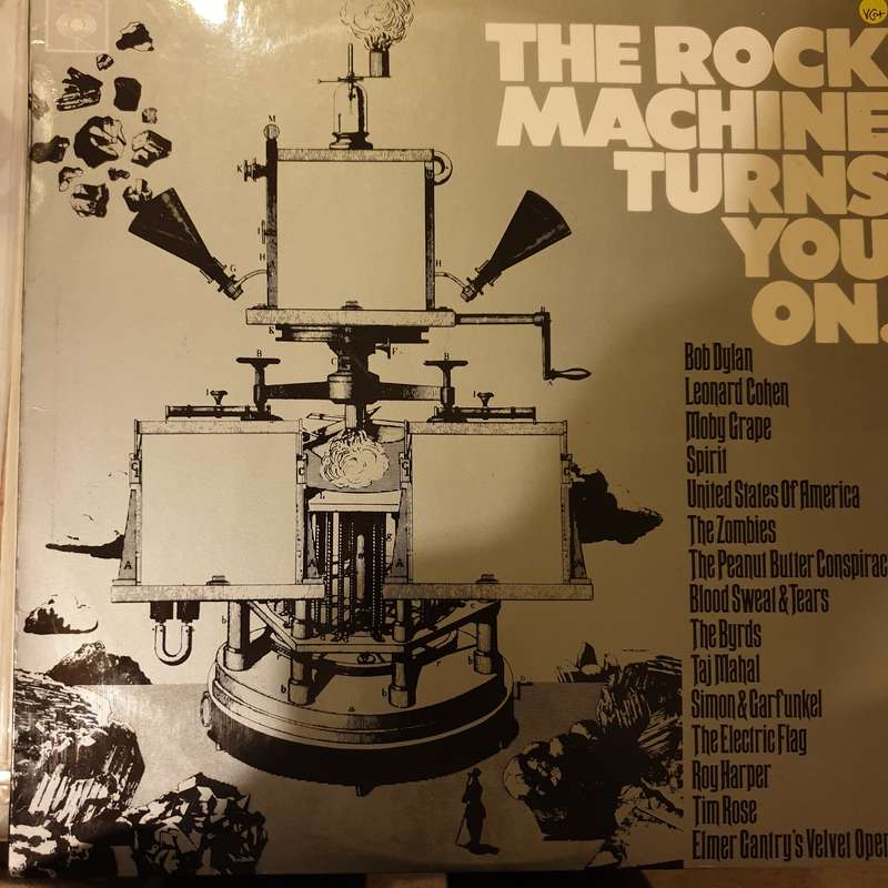 The Rock Machine Turns You On  Various   Vinyl LP Record - Opened  - Very-Good+ Quali...
