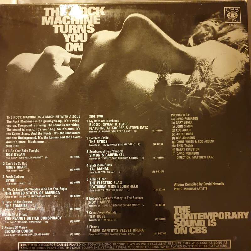 The Rock Machine Turns You On  Various   Vinyl LP Record - Opened  - Very-Good+ Quali...