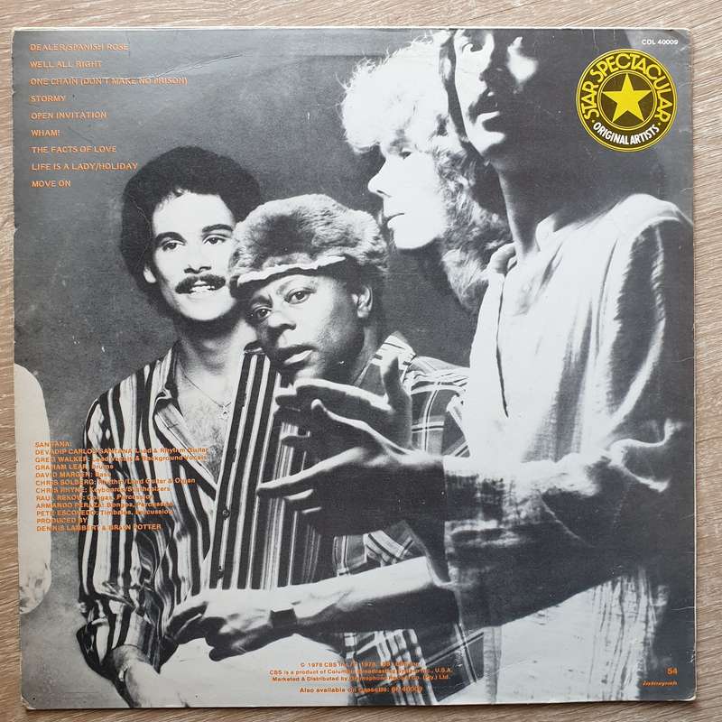 Santana - Inner Secrets (Star) -  Vinyl LP Record - Very-Good+ Quality (VG+)