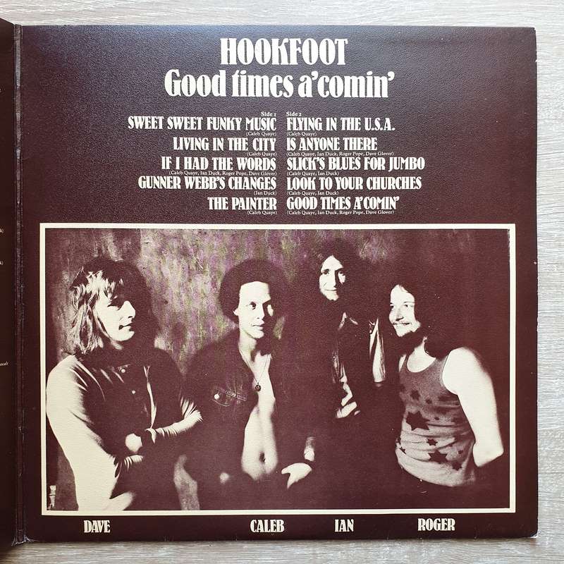 Hookfoot  Good Times A' Comin' - Vinyl LP Record  (VG+)