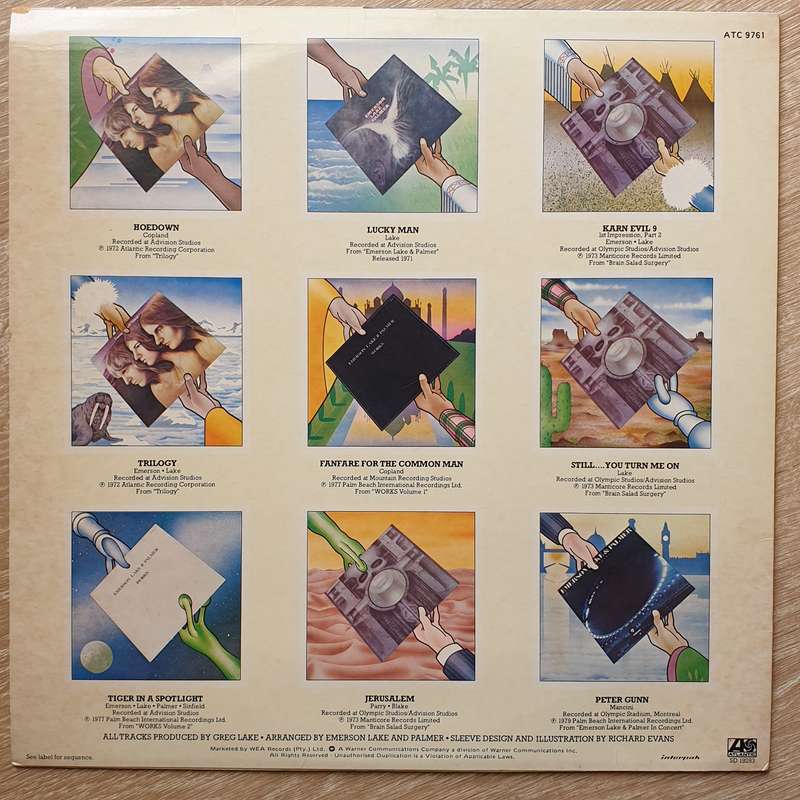 Emerson, Lake & Palmer  The Best Of Emerson Lake & Palmer - Vinyl LP Record - Opened  - Ver...