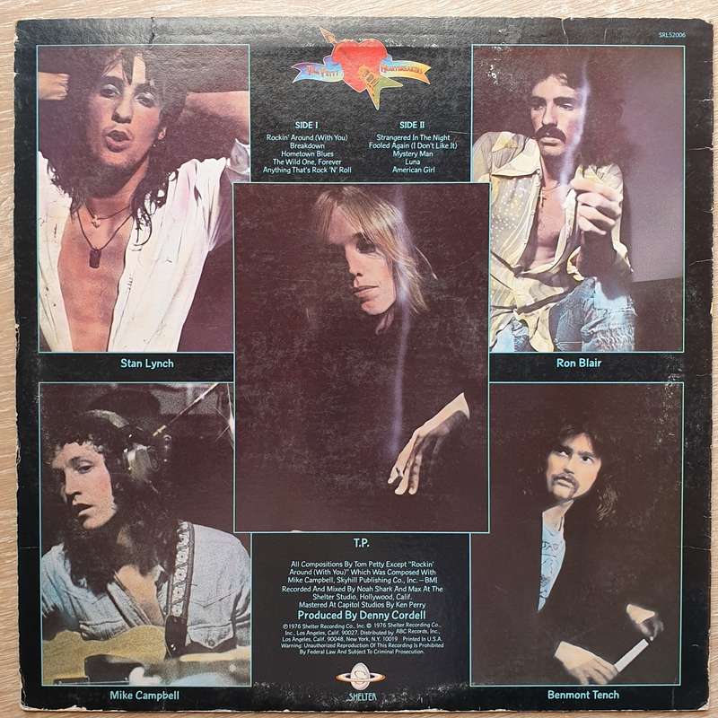 Tom Petty And The Heartbreakers - Tom Petty And The Heartbreakers -  Vinyl LP Record - Very-Good+...