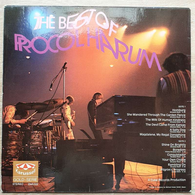 Procol Harum  The Best Of Procol Harum - Vinyl LP Record - Very-Good+ Quality (VG+)