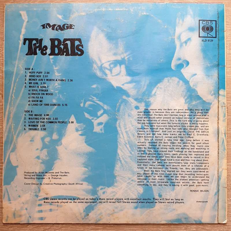 The Bats   Image  Vinyl LP Record  - Good+ Quality (G+)