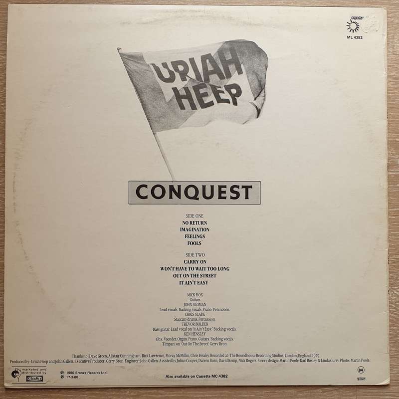 Uriah Heep  Conquest - Vinyl LP Record - Opened  - Very-Good+ Quality (VG+)