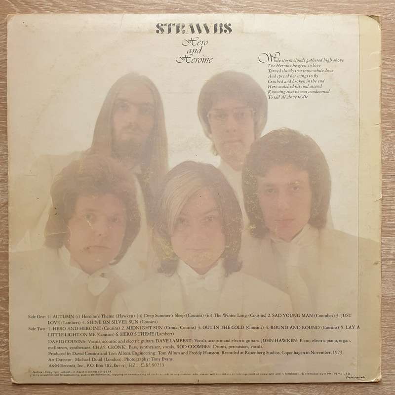 Strawbs - Hero and Heroine - Vinyl LP Record - Opened  - Very-Good- Quality (VG-) (Vinyl Specials)