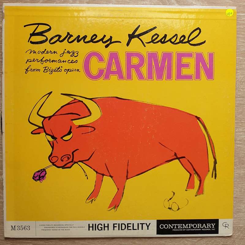 Barney Kessel  Modern Jazz Performances From Bizet's Opera Carmen - Vinyl LP Record - Opene...