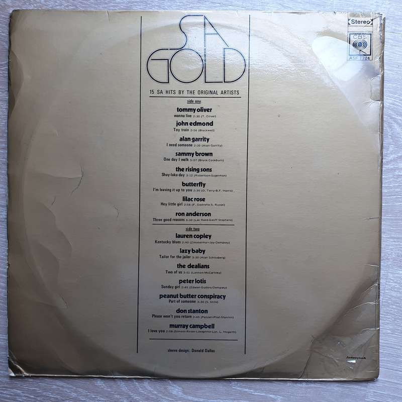 SA Gold - 15 SA Hits By The Original Artists - Vinyl LP Record - Very-Good+ Quality (VG+)