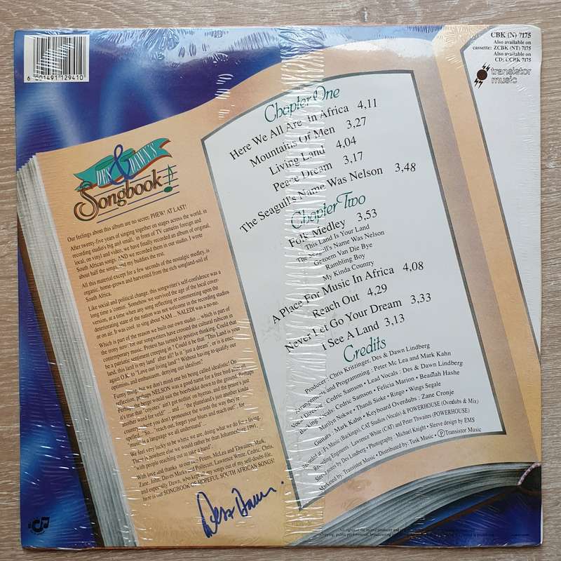 Des & Dawn Songbook - Vinyl LP - Sealed