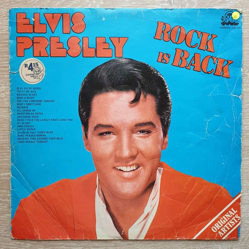 Elvis - Rock Is Back - Vinyl LP Record - Opened  - Very-Good Quality (VG)