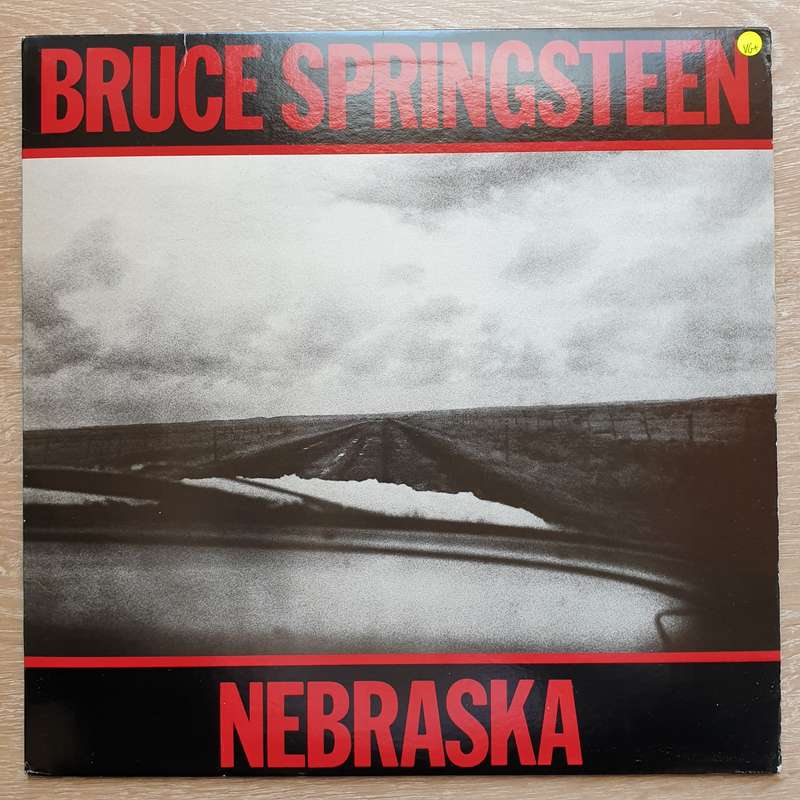Bruce Springsteen  Nebraska -  Vinyl LP Record - Very-Good+ Quality (VG+)