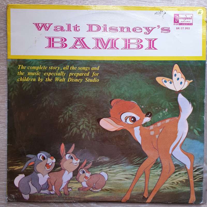Walt Disney's Bambi - Vinyl LP Record - Opened  - Very-Good- Quality (VG-)