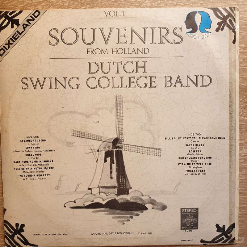 Dutch Swing College Band  Souvenirs From Holland, Vol. 1 -  Vinyl LP Record (VG+)
