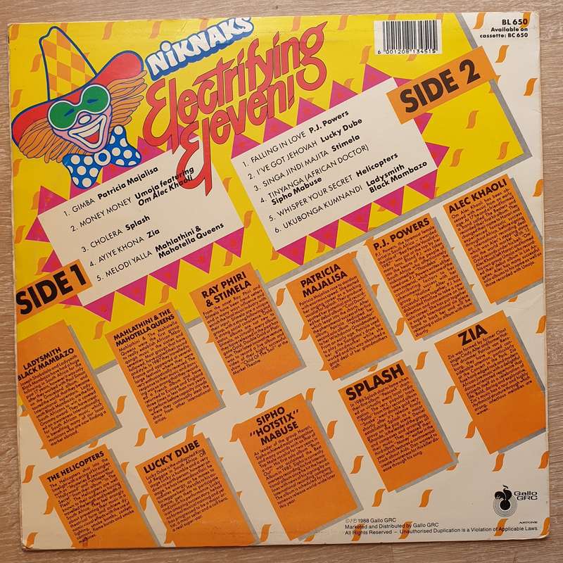 Niknaks Electrifying Eleven -  Vinyl LP Record - Very-Good+ Quality (VG+)