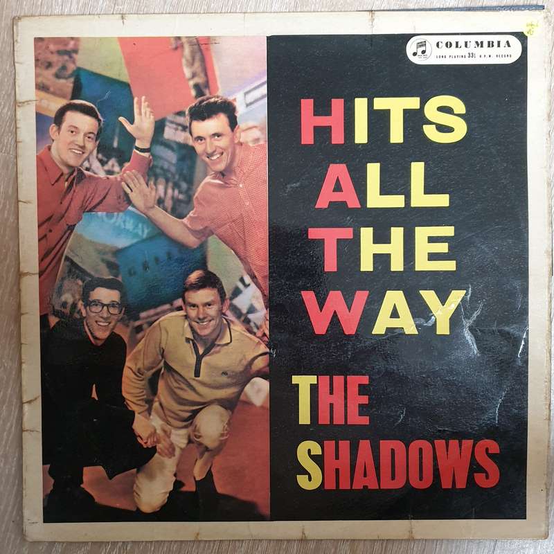 The Shadows  Hits All The Way - Vinyl LP Record - Opened  - Very-Good Quality (VG)