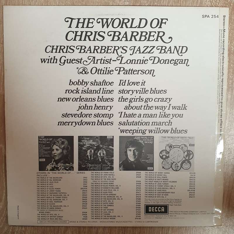 Chris Barber's Jazz Band with Lonnie Donegan & Ottilie Patterson  The World Of Chris Barber...