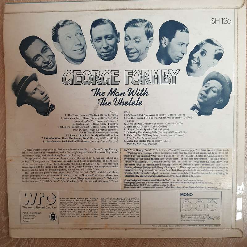 George Formby  The Man With The Ukelele - Vinyl LP Record - Opened  - Good+ Quality (G+)