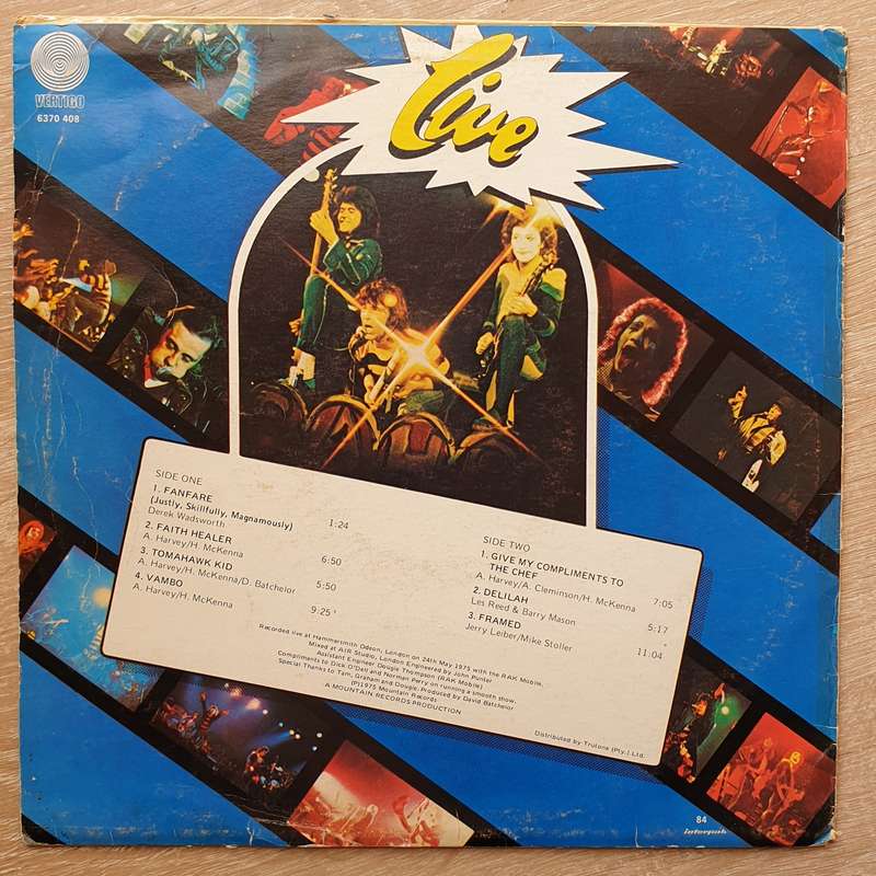The Sensational Alex Harvey Band  Live  - Vinyl LP Record - Very-Good Quality (VG)