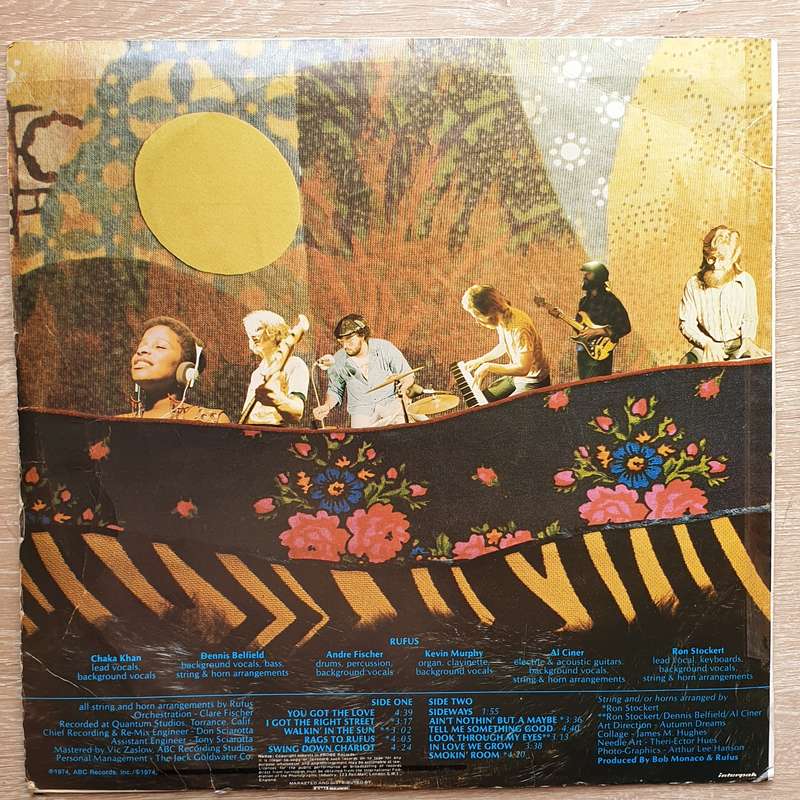 Rufus Featuring Chaka Khan  Rags To Rufus  - Vinyl LP Record - Opened  - Very-Good- Quality...