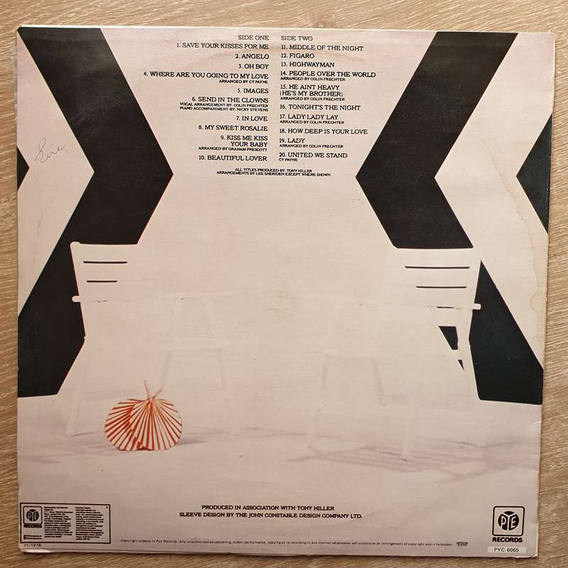 Brotherhood Of Man  Twenty Greatest - Vinyl Record - Very-Good+ Quality (VG+)
