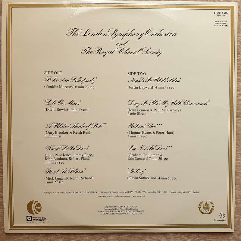 Classic Rock - The London Symphony Orchestra - Vinyl LP Record - Opened  - Very-Good+ Quality (VG+)