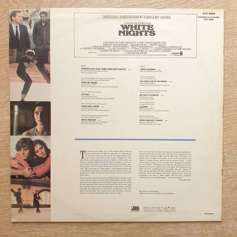 White Nights - Original Soundtrack - Vinyl LP Record - Very-Good+ Quality (VG+)