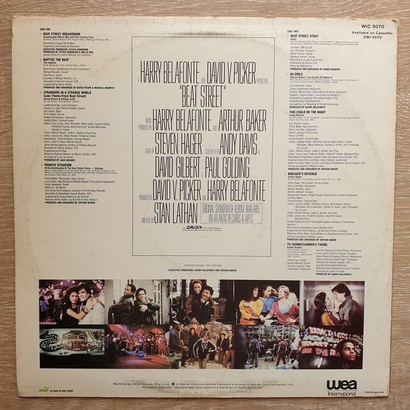 Beat Street - Original Soundtrack - Vinyl Record - Very-Good+ Quality (VG+)