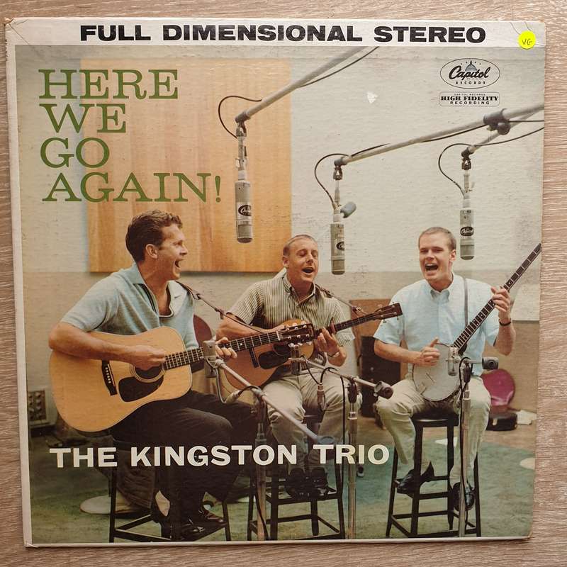 The Kingston Trio  Here We Go Again! - Vinyl LP Record - Opened  - Very-Good Quality (VG)