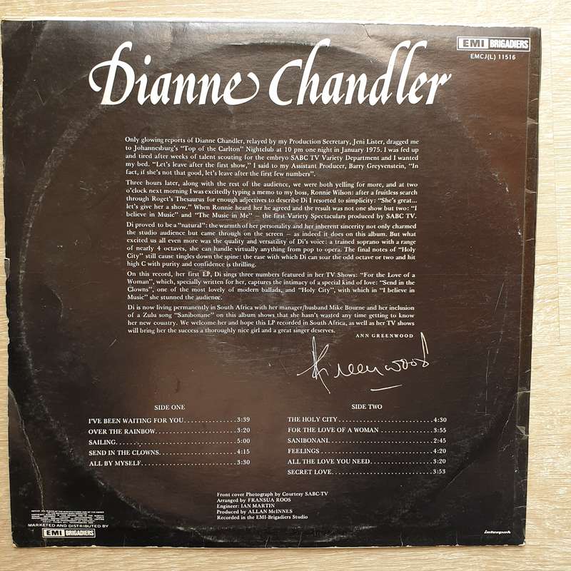 Dianne Chandler -  Dianne Chandler -  Dianne Chandler - Vinyl LP Record  (VG)