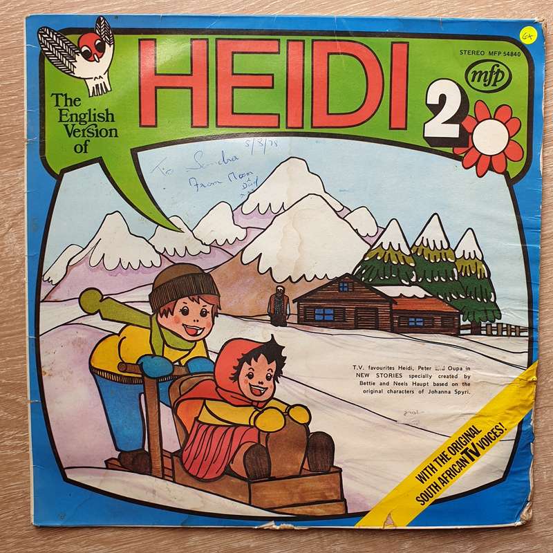 Heidi 2 - The English Version  Vinyl LP Record - Opened  - Good+ Quality (G+)