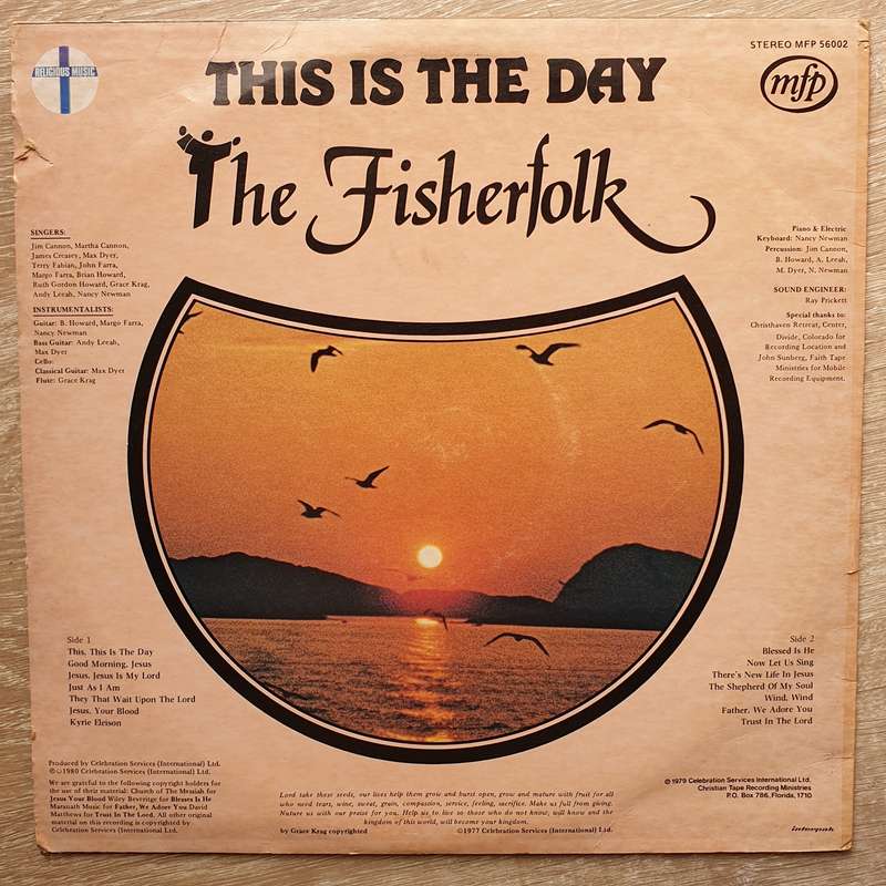 The Fisherfolk - This Is The Day -  Vinyl LP Record - Very-Good+ Quality (VG+)