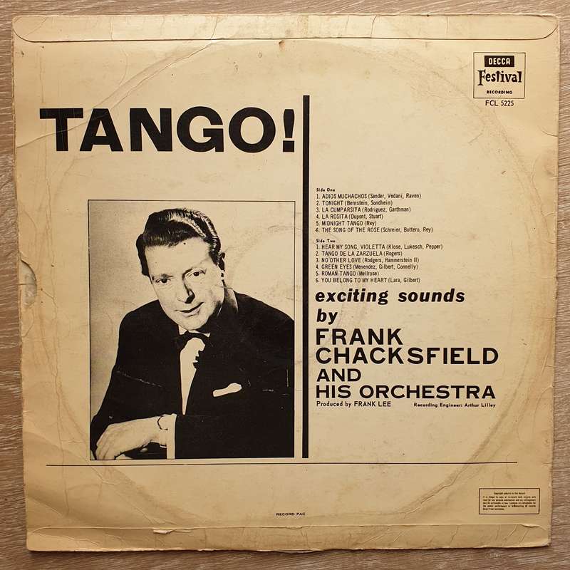 Frank Chacksfield And His Orchestra  Tango - Vinyl LP Record - Good Quality (G)