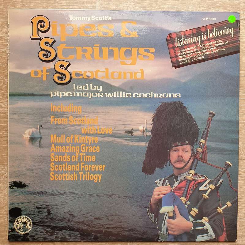 Pipes & Strings Of Scotland -  Vinyl LP Record - Opened  - Good Quality (G)