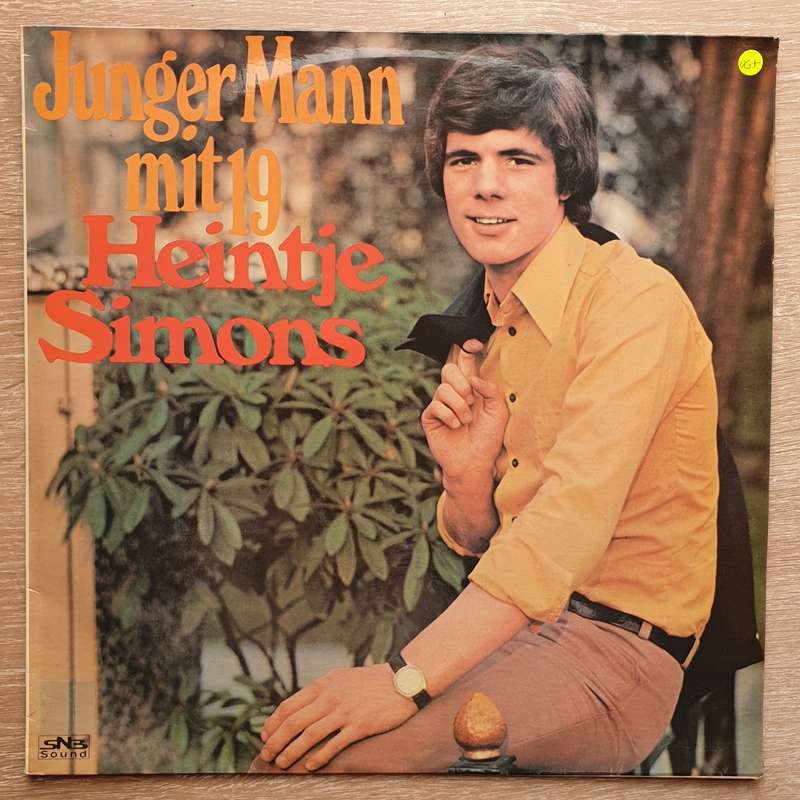 Heintje Simons  Junger Mann Mit 19 -  Vinyl LP Record - Very-Good+ Quality (VG+)