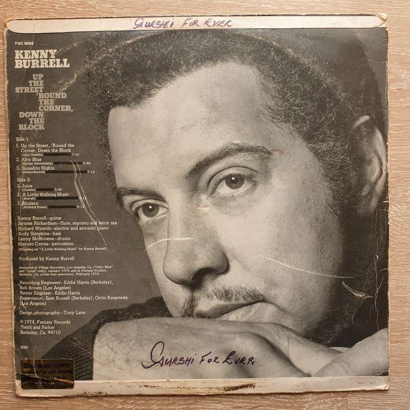 Kenny Burrell  Up The Street, 'Round The Corner, Down The Block - Vinyl LP Record - Opened ...