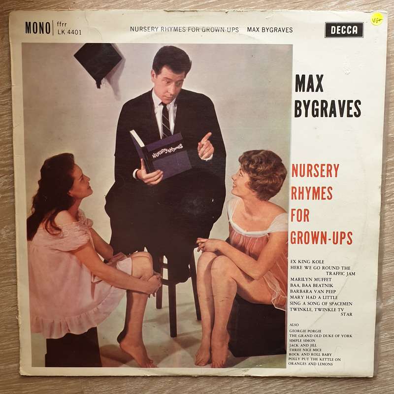 Max Bygraves  Nursery Rhymes For Grown-Ups -  Vinyl LP Record - Very-Good+ Quality (VG+)