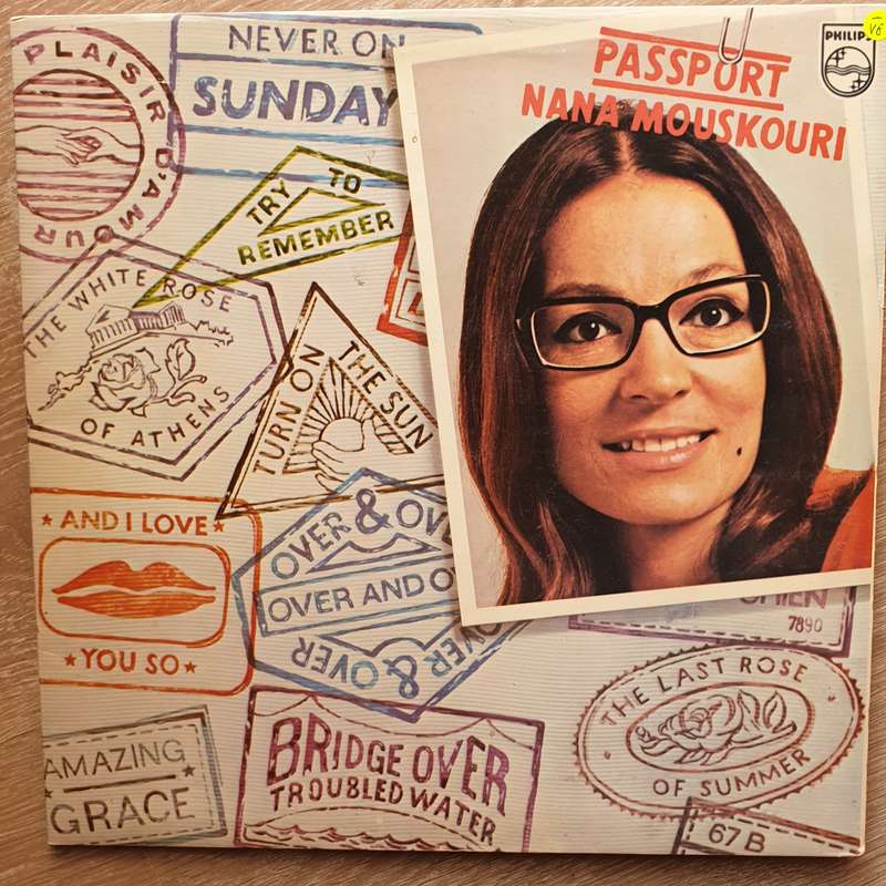 Nana Mouskouri - Passport  - Vinyl LP Record - Opened  - Very-Good- Quality (VG-)