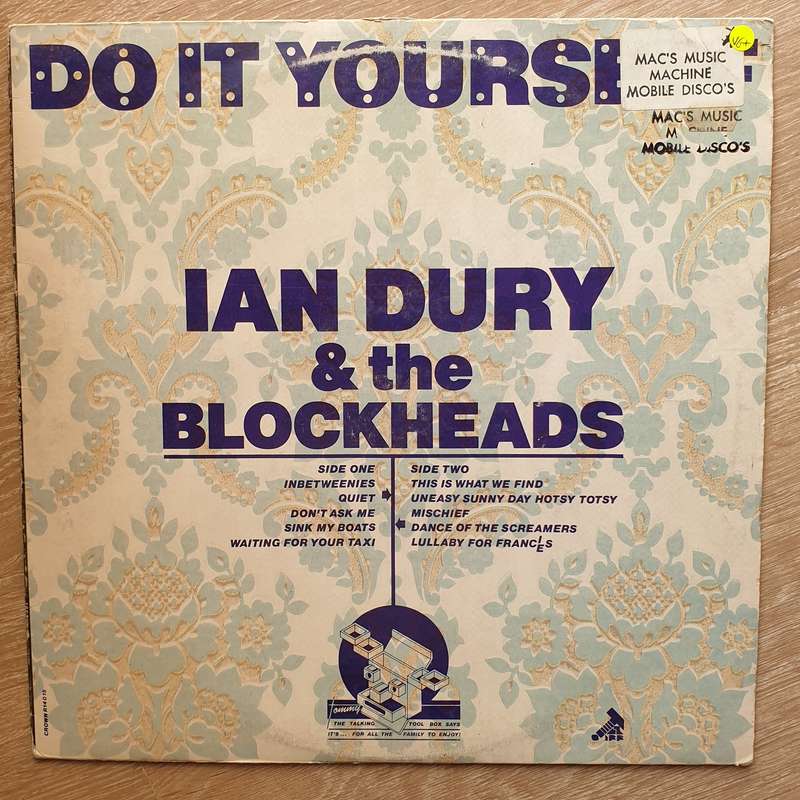 Ian Dury & The Blockheads  Do It Yourself -  Vinyl LP Record - Very-Good+ Quality (VG+)