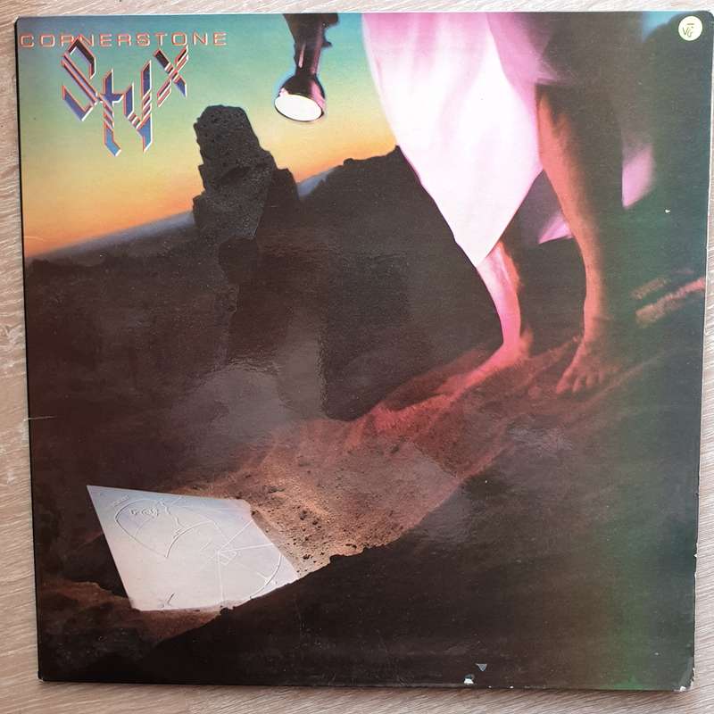 Styx - Cornerstone - Vinyl LP Record - Very-Good- Quality (VG-)