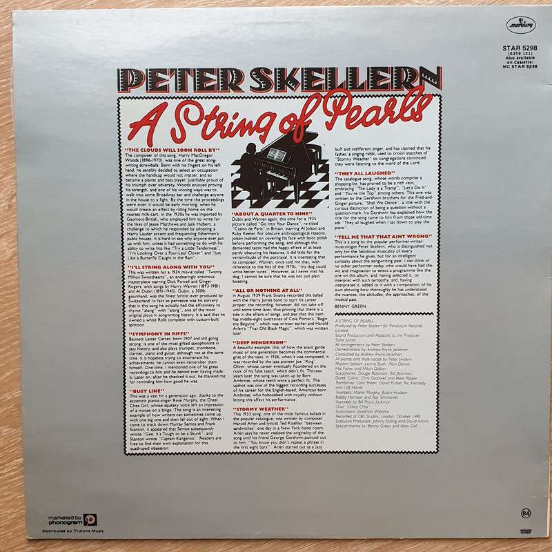 Skellern - A String Of Pearls - Vinyl LP Record - Opened  - Very-Good+ Quality (VG+)
