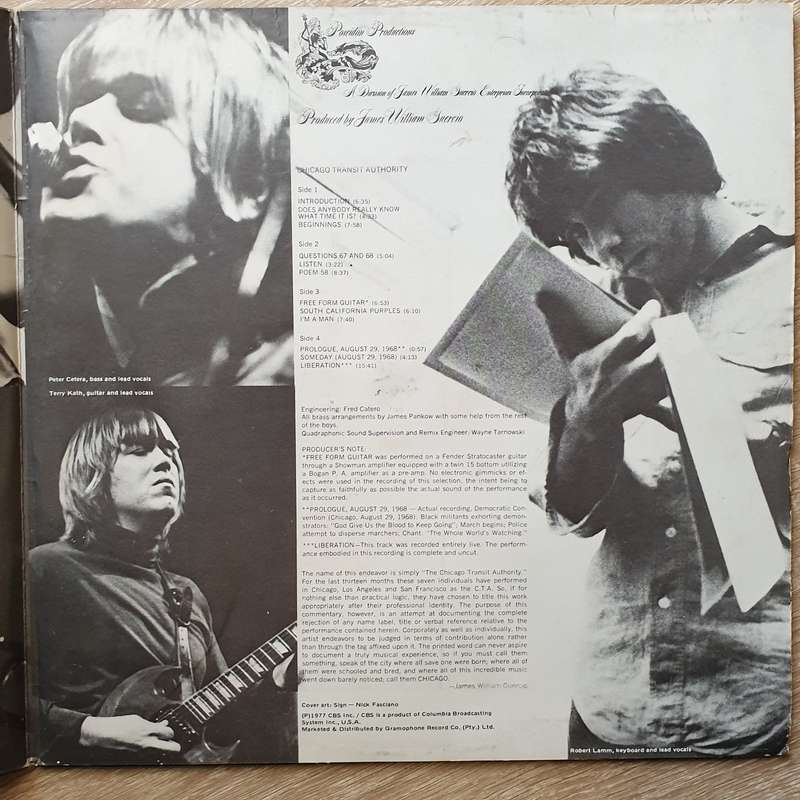 Chicago Transit Authority - Double Vinyl LP Record - Opened  - Very-Good+ Quality (VG+)