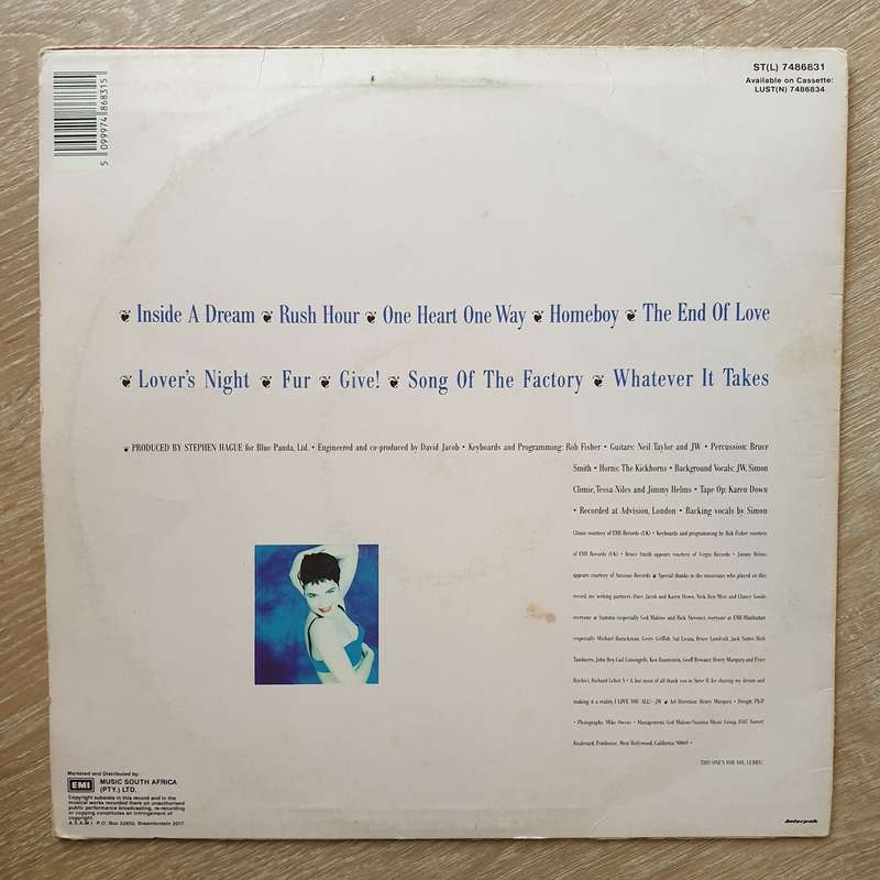 Jane Wiedlin  Fur - Vinyl LP - Opened  - Very-Good+ Quality (VG+)