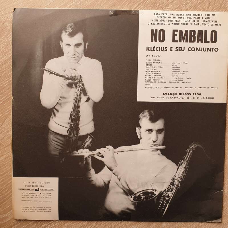 Klécius & Seu Conjunto - No Embalo - Vinyl LP Record (VG+)