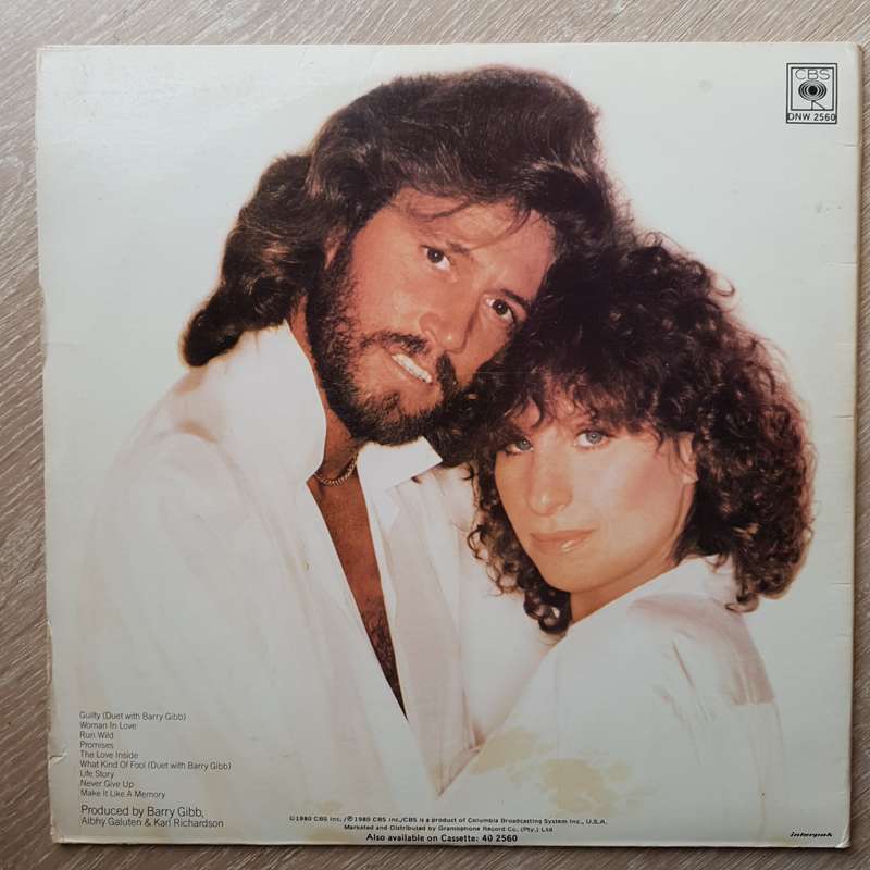 Barbra Streisand - Guilty  - Vinyl LP Record -  Very-Good- Quality (VG-) (verry)