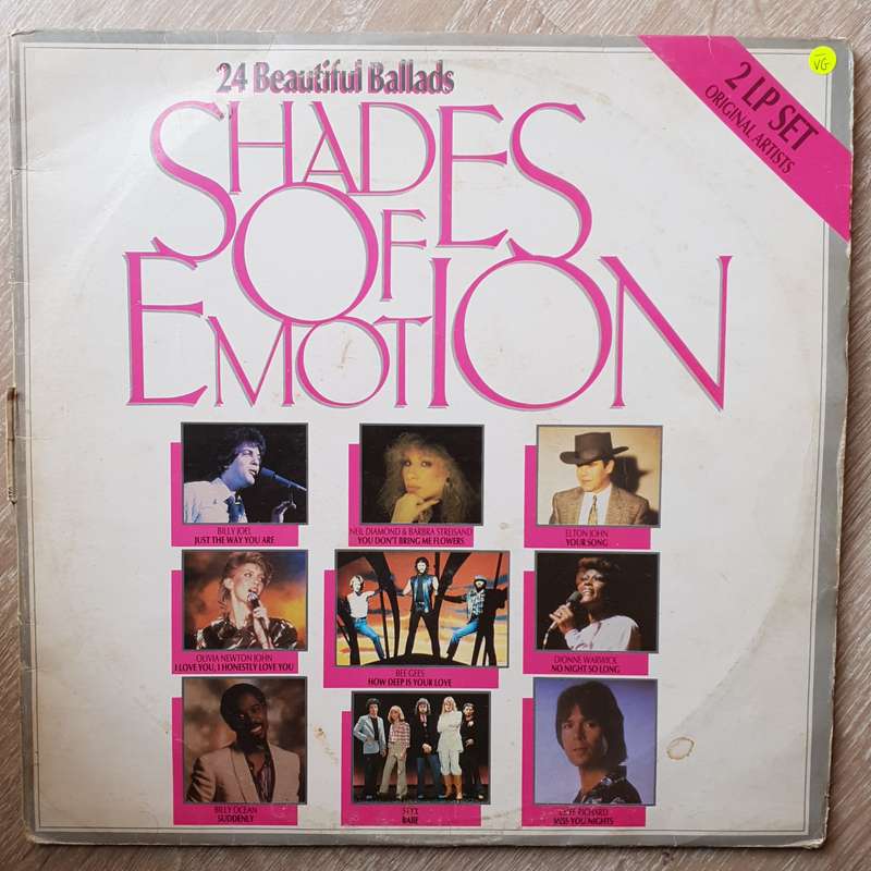 Shades of Emotion - Original Artists - 24 Beautifiul Ballads - Double Vinyl LP Record  (VG-)